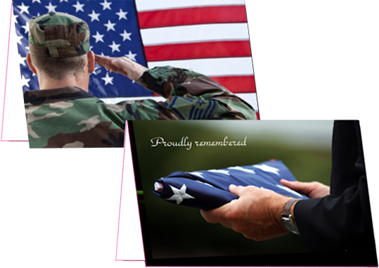 Thirteen Folds Veterans Program, funeral services